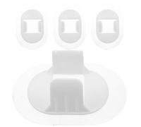 Garneck Soporte para Manguera Desagüe Lavadora de Pvc Blanco, Diseño Invisible, Adecuado para Decoración Verano en Espacios de Lavandería, Paquete de 4 Piezas