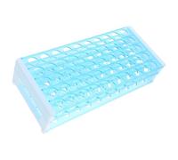 Garneck Soporte para Tubos de Ensayo de Plástico Desmontable, 50 Orificios para Mm, Gradilla de 3 Niveles para Laboratorio Escolar y Científico, Material de Laboratorio Organizado