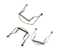 Garneck Soporte Soporte Cómodo Armónica de 10 Agujeros para en Acero Inoxidable Negro para Tocar sin Manos, Accesorio Adecuado para Armónicas Profesionales