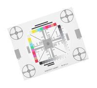 Garneck Tabla de Prueba para Calibración de Lentes de 40X30 CM Adhesiva Herramienta de Inspección de Resolución y Enfoque para CCTV Verificador de Calidad de Imagen para Monitoreo