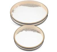 Garneck Tambores de Olas Oceánicas 30 Cm 2 Piezas Instrumento de Percusión Manual para Actividades de Sanación y Meditación, Aptos para Niños y Adultos