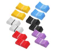 Garneck Tapa de Potenciómetro Deslizante 12 Piezas Perillas Pulsadoras Planas para Mezclador Accesorios de Plástico Negro para Consola de Sonido Diseño Recto y Ajuste Preciso