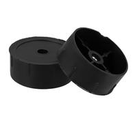 Garneck Tapones de Repuesto 2 Piezas Diseño Multifuncional de Plástico Negro y Fácil Instalación para Postes Rascadores de Gatos para Accesorios de Escalada y Reparación