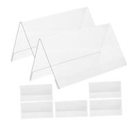 Garneck Tarjetas de Mesa Acrílicas 7piezas para Eventos Soportes de Reutilizables Letreros Acrílicos Transparentes para Bodas Decoración de Mesa Soporte de