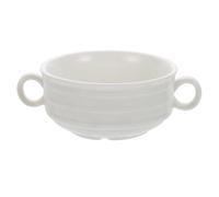 Garneck Taza de Sopa de Cerámica Olla para Guisar Asa Blanco, Ligera, Resistente al Calor, Fácil de Limpiar, para Yogur y Pudín, Familias, Restaurante y Cocina