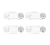 Garneck Tensor de Persianas Enrollables y Verticales Acrílico Transparente 4 Piezas Tensor de Manija de Seguridad Peso de Cordón para Persianas Accesorios para Hogar Mascotas