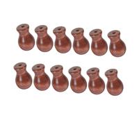 Garneck Tiradores de Cordón de Madera para Persianas 12 Piezas, Color Marrón, Accesorios para Cortinas, Perillas Resistentes, Reemplazo para Estores Interiores y Exteriores, Piezas