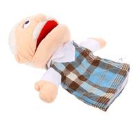 Garneck Títere de Mano para Niños: Títere de Peluche de Abuelo con Boca Móvil. Realista para Contar Historias. Juguete Creativo para Juegos de rol Y Diversión en Familia.