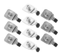 Garneck Topes Finales de Riel de Cortina de Hierro 10 Unidades Accesorios para Guía Deslizante de Cortinas Extremos de Barra Resistentes para Uso en Hogar Oficina y Comercio