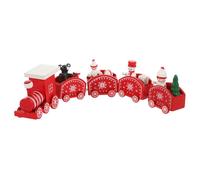 Garneck Tren de Madera Decorativo para Navidad de Tren Infantil para Decoración de Escritorio y Fiesta Festivo Medidas