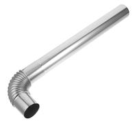 Garneck Tubo Flexible para Chimenea de Cocina 304 Acero Inoxidable Resistente para Estufa de Calefacción Doméstica, Manguera de Ventilación Anticalor Compatible Estufas y Barbacoas,