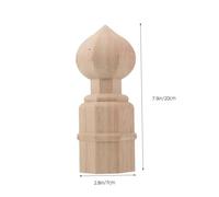 Garneck Unfinished Wood Finials Decorative European Style Stair Post Toppers For Bed Posts Railings DIY Crafts and Easy To Install Classic Artistic Charm For Home and Hotel