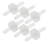 Garneck Válvula de Retención Unidireccional de 4 MM 6 Piezas Resistente a Gasolina y Ácidos Débiles para Líquidos y Aire Línea Apta para Acuarios Uso Doméstico E Industrial