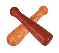 Garneck Varilla para Moler Especias de Madera Natural, 2 Unidades, Diseño Ergonómico, Herramienta Manual para Triturar Ajo y Condimentos, Utensilios de Cocina Ecológicos, Uso Doméstico