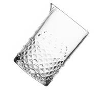 Garneck Vaso Mezclador de Cócteles de Cristal Fondo Grueso de 700 Ml, Vaso para Bebidas y Barra, Diseño Estrellado Diamante para Mezclar y Servir Bebidas en Hogar y Bar