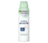 Garnier Action Control Clinical Tested 96+h desodorante Spray Anti-Irritación Gentle on Skin Mineralite x5 Absorción Antitranspirante - 0% Alcohol 150 ml x 6