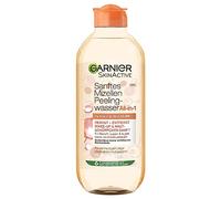 Garnier Agua exfoliante micelar suave, agua limpiadora para eliminar restos de maquillaje y piel muerta, SkinActive, 1 x 400 ml