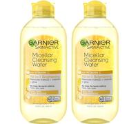 Garnier Agua micelar con vitamina C, limpiador facial y removedor de maquillaje, 13.5 onzas líquidas (400 ml), 2 unidades (el embalaje puede variar)