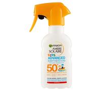 Garnier Ambre Solaire Advanced Sensitive Kids Protección Solar para niños Spray gachette de protección, IP 50 +, 200 ML Spray protector con pulverizador 200 ml