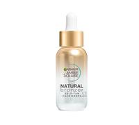 Garnier Ambre Solaire Bronceador natural, gotas autobronceadoras para la cara, ácido hialurónico y agua de coco, brillo hecho a medida, bronceado falso gradual y natural, aprobado por Cruelty Free