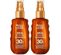 GARNIER Ambre Solaire Ideal Bronze Tan Enhancing Protection Oil SPF30 (150 ml) (Paquete de 2)