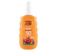 Garnier Ambre Solaire Kids Protect - Spray de protección solar para niños (protección solar 50+, protección UV, resistente al agua y a la arena, 150 ml)