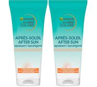 Garnier Ambre Solaire, Soin Hydratant Amplificateur de Bronzage, Après-Soleil Visage et Corps, 200 mL (Paquete de 2)