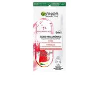 GARNIER Ampoule Mask Mascarilla de Tejido Reafirmante con Ácido Hialurónico & Sandía -Suaviza y rellena la piel, combatiendo los signos de la edad 190 g