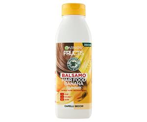 Garnier Bálsamo nutritivo Fructis Hair Food, acondicionador nutritivo con plátano para cabello seco, 350 ml