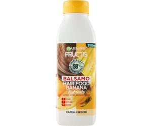 Garnier Bálsamo nutritivo Fructis Hair Food, acondicionador nutritivo con plátano para cabello seco, 350 ml
