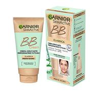 Garnier BB Cream Classic SkinActive, para piel uniforme e hidratada, aspecto natural, enriquecida con ácido hialurónico, aloe vera y pigmentos minerales, SPF 15, tono medio oscuro