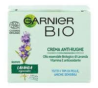 Garnier Bio Crema facial antiarrugas, regeneradora, antiedad, fórmula de lavanda, 50 ml, (el paquete puede variar)