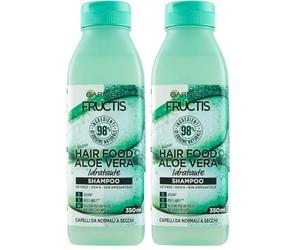Garnier Champú Idratante Fructis Hair Food per Capelli Disidratati, 350 ml (Paquete de 2)
