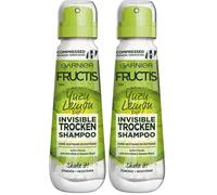 Garnier Champú seco, invisible, contra placa, cabello graso con aumento de volumen, aroma cítrico fresco, Yuzu Lemon, Fructis, 100 ml (Paquete de 2)