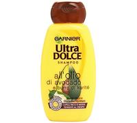 Garnier Champú Ultra Dolce con aceite de aguacate y manteca de karité para cabello rizado o ondulado, 250 ml