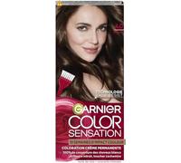Garnier Color Sensation Coloration Castaño 4.0 - Coloración permanente en crema para todo tipo de cabello, color hasta 10 semanas y cubre el cabello blanco al 100 %