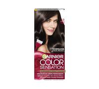 Garnier Color Sensation Coloration - Dark Brown 3.0 - Tinte permanente en crema - para todo tipo de cabello - Color hasta 10 semanas y cubre las canas al 100%