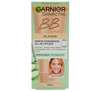 Garnier SkinActive BB Cream - Crema de día todo en 1 con ácido hialurónico y aloe vera, oculta las irregularidades, SPF 15, clásico, brillante, 50 ml
