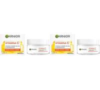 Garnier, Crema de Día Iluminadora con Vitamina C, Corrige líneas y Potencia la luminosidad en 24H, Fórmula Vegana, 50 ml (Paquete de 2)