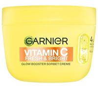 Garnier Crema de sorbete con vitamina C Fresh & Bright Glow Booster - Cuidado facial con 4% de niacinamida y vitamina C para un brillo radiante - Crema hidratante contra manchas oscuras y manchas