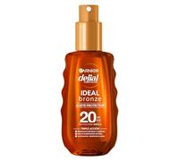 Garnier Delial Aceite Protector Bronceador FPS20 No Pegajoso, 150ml | Acabado Satinado, Bronceado Natural y Luminoso, Manteca de Karité, Resistente al Agua, Delial Ideal Bronze