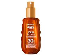 Garnier Delial Aceite Protector Bronceador FPS30 No Pegajoso, 150ml | Acabado Satinado, Favorce el Bronceado, Manteca de Karité, Resistente al Agua, fFórmula Nutritiva, Delial Ideal Bronze