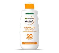 Garnier Delial Hydra 24h Protect Leche Protectora Antimanchas con [Vitamina C]. Protección Media FPS 20. Absorción rápida y muy resistente al agua. 175 ml