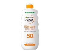 Garnier Delial Hydra Protect 24H Leche Solar Solar SPF50+ XXL, 400ml | Acabado Invisible, Acabado no Graso, Hidratación 24H, Vitamina C, Glicerina, Resistente al Agua, Delial Hydra 24H
