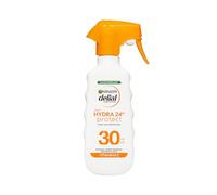 Garnier Delial, HydraSun Spray Solar Hidratante SPF30, Textura Ligera No Grasa, Protector Solar Corporal con Vitamina E, Protección Amplia UVA y UVB, Resistente al Agua, 270ml