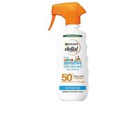 Garnier Delial Niños Sensitive Advanced Pistola Protector Solar en Spray para Niños. Alta Protección FPS 50+. Resistente al agua, arena, sal y cloro. Testado bajo control pediátrico, 270 ml