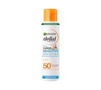Garnier Delial Niños Sensitive Advanced Spray Solar Anti Arena, 200ml | Textura Ultraligera, Protección FPS50+, Fórmula Hipoalergénica, Testado Pediátricamente, Delial Sensitive Advanced