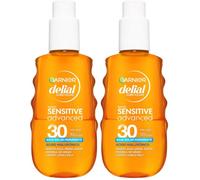 Garnier Delial Sensitive Advanced Agua Solar Hidratante FPS 30, 150ml (Paquete de 2)