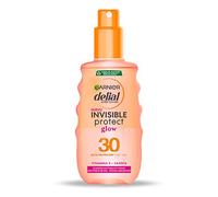 Garnier Delial, Spray Protector Solar Transparente de Alta Protección para Cuerpo y Rostro con Aloe Vera, UV Water, IP30, 150 ml