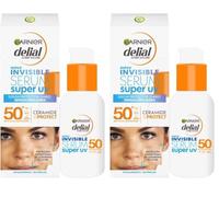 Garnier Delial Super UV Invisible Serum de Uso Diario [Ceramide Protect]. Muy Alta Protección FPS 50+. Sensación ligera. Protección instantánea de la barrera de la piel. Sin perfume. 30 ml